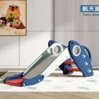Beginners Foldable Kids Slide in Navy Blue
