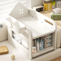 Nappy Storage Shelf with 2 Boxes & Changing Top