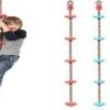 Climbing Rope with Colourful Disc Footholds for Kids