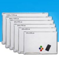 Wall Mounted Magnetic Whiteboard with Aluminium Frame
