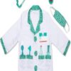 Kids Doctor Lab Coat Costume with Stethoscope & Mask