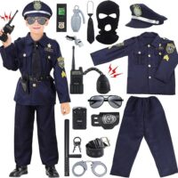 Kids Police Officer Costume Set with Accessories