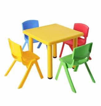 Square Plastic Kids Table for Nursery & Day Care
