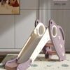 Beginners Foldable Kids Slide in Misty Pink