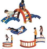 Kids Climbing Ladder & Arch Bridge Play Set