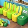 Soft Play Caterpillar Seating Set with Letters