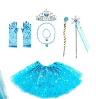 Snowflake Princess Costume Set with Tutu, Tiara & Wand