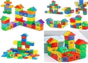 Educational House Building Blocks Waffle Construction Set