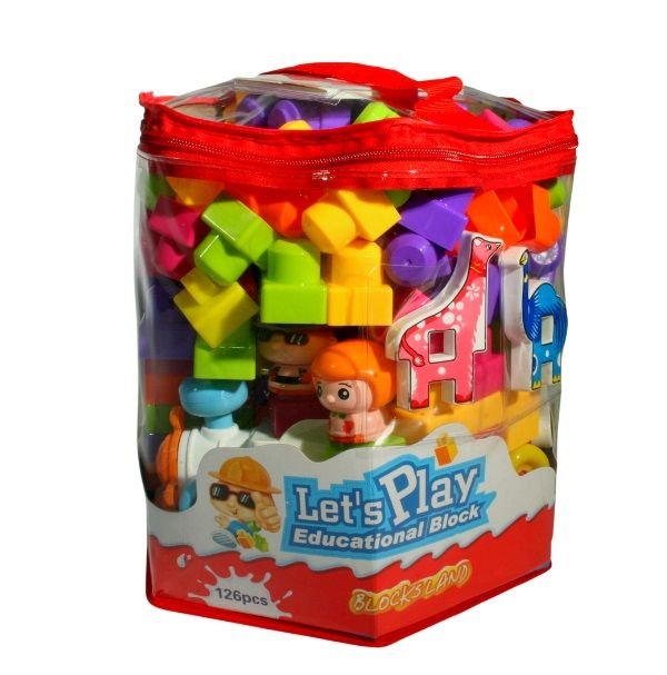 Plastic Building Blocks Set with Figures & Letters